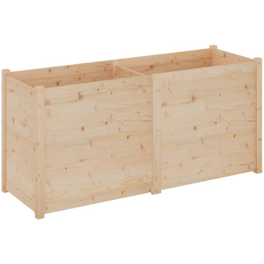 Vidaxl - Garden Planter 150x50x70 cm Solid Pinewood Brown