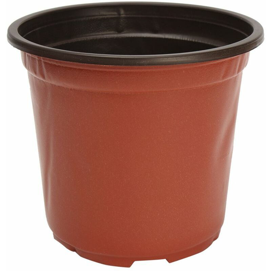100pcs Plastic Round Flower Pot Garden Plants Planter Balcony Home 15*11*13.2cm lavente