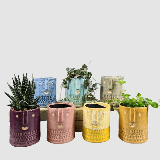 Hettie Handmade Ceramic Planters/House Plant Pot - Fun Gift
