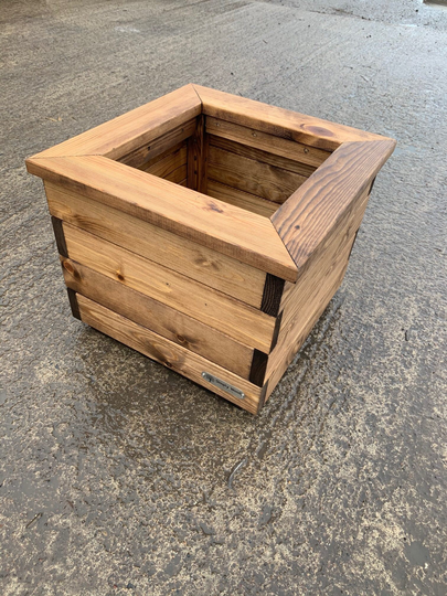 Premium Range Square Wooden Garden Planter - Large Sale
