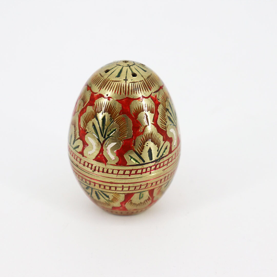 Vintage Salt/Pepper Shaker Brass Egg