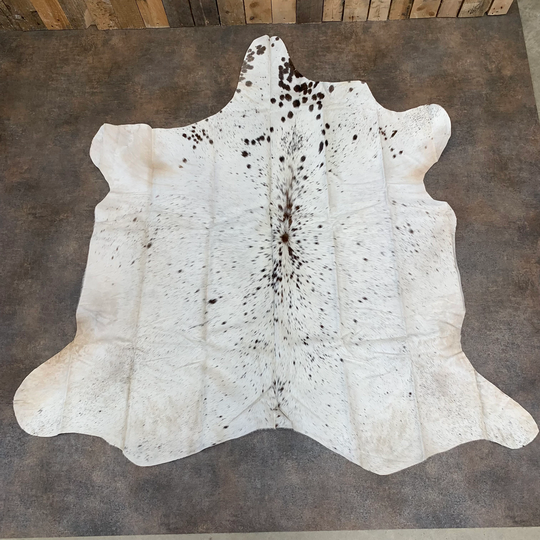 Genuine High Quality Large Cow Hide Salt/Pepper 25.75 Sq. Ft. - Sold As Seen