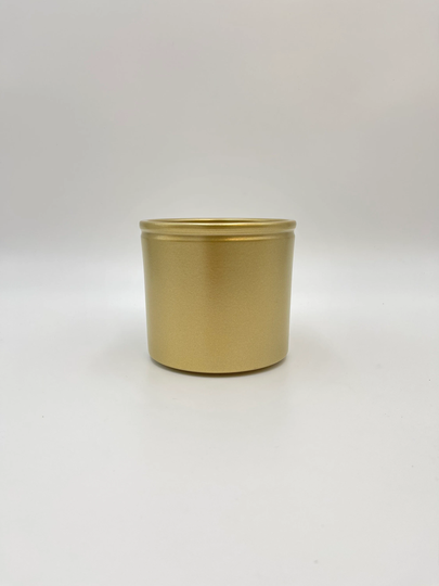 Eta Gold Pearl Ceramic Houseplant Pot, 14 cm Planter, Cylindrical Indoor Gift Ideas, House Plant, Home Decor, Christmas Gifts