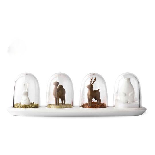 Animals Seasoning Bottle Salt and Pepper Seasoning Jar Seasoning Bottle - Muff