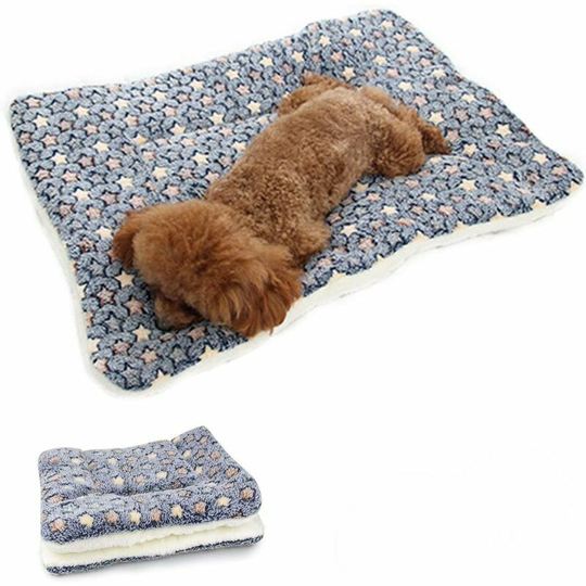 Qersta - Reversible Dog Mat Lovely Cat Mattress Cushions Dog Beds Washable Soft and Comfortable Pet Sofa Cushion Suitable for All Seasons - Free
