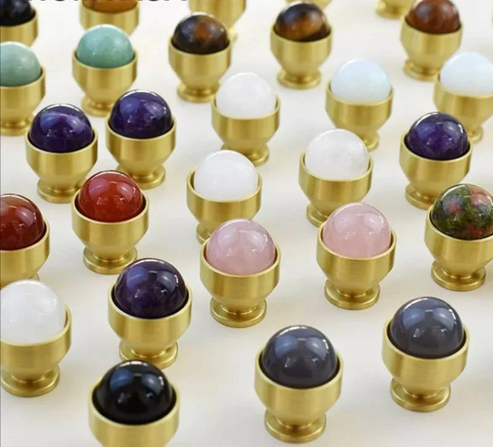 Small Egg Cup Shape Cabinet Pull Available in 11 Colours For Trinket Or Medicine Boxes/Nursery Decor/stone Drawer Knob/Drinks