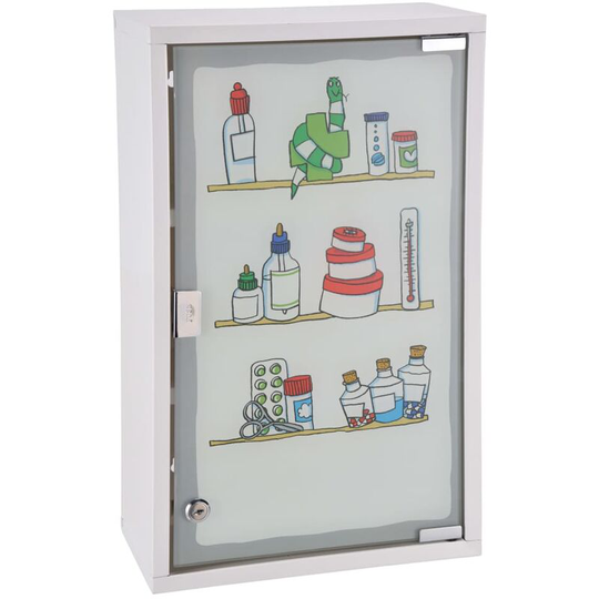 Hommoo - hi Medicine Cabinet 30x15x50 cm Stainless Steel