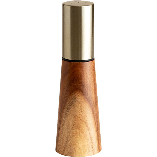 Salt and pepper grinder set, stainless steel manual pepper grinder, adjustable thickness Acacia wood seasoning jar 55*55*173mm