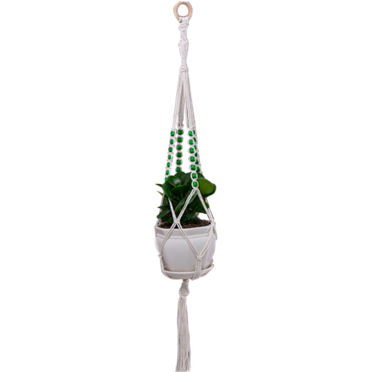 Macrame Plant Hanger Woven Decorative Flower Pot Holder Indoor Outdoor Hanging Planter Basket Handmade Cotton Rope Home Decor