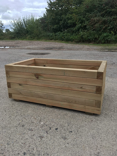 High Quality Tanalised Pressure Treated Trough Planter - 3 Sizes Available