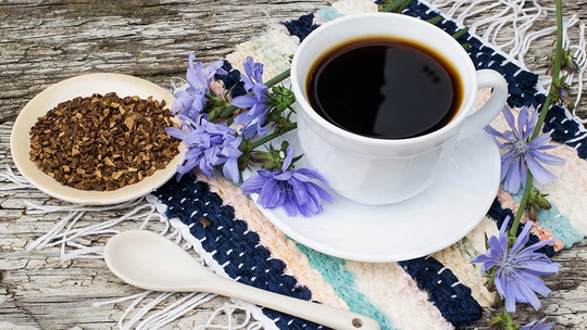 Not Coffee, Chicory Root Tea, Dandelion Carob Powder, Mocha Coffee Substitute