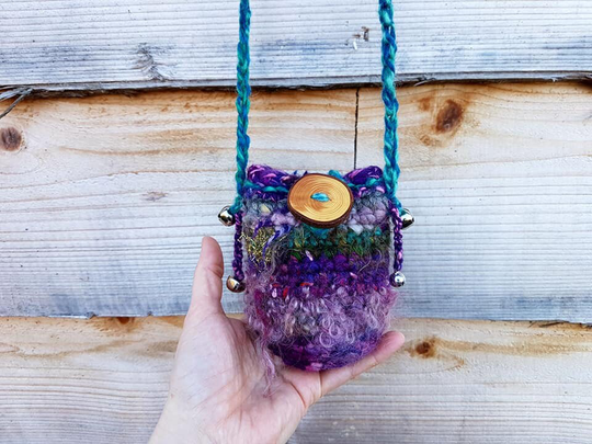 Pocket Belt Pouch Bag Woodland Pixie Purse Psy Trance Festival Fashion Hip Felted Utility Crystal Medicine Elf Fairy