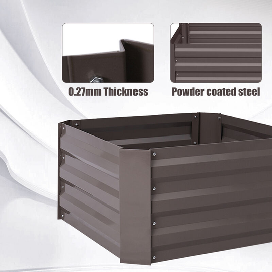 Garden Planter Raised Bed Outdoor Vegetable Plants Flowers Pots Box, l - Livingandhome