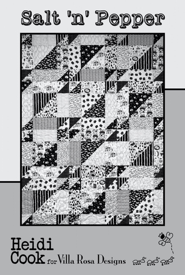 Salt N Pepper Quilt Pattern - 48" X 64
