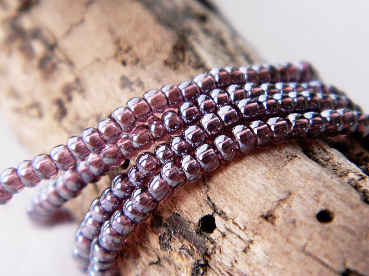 40 Lustered Amethyst Seed Beads 9/0 Diy Czech Glass For Jewelry Making Spacer Perles Perlen Perline Бисер