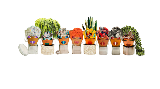 Sista Pot Heads-African American-Hand Painted 6
