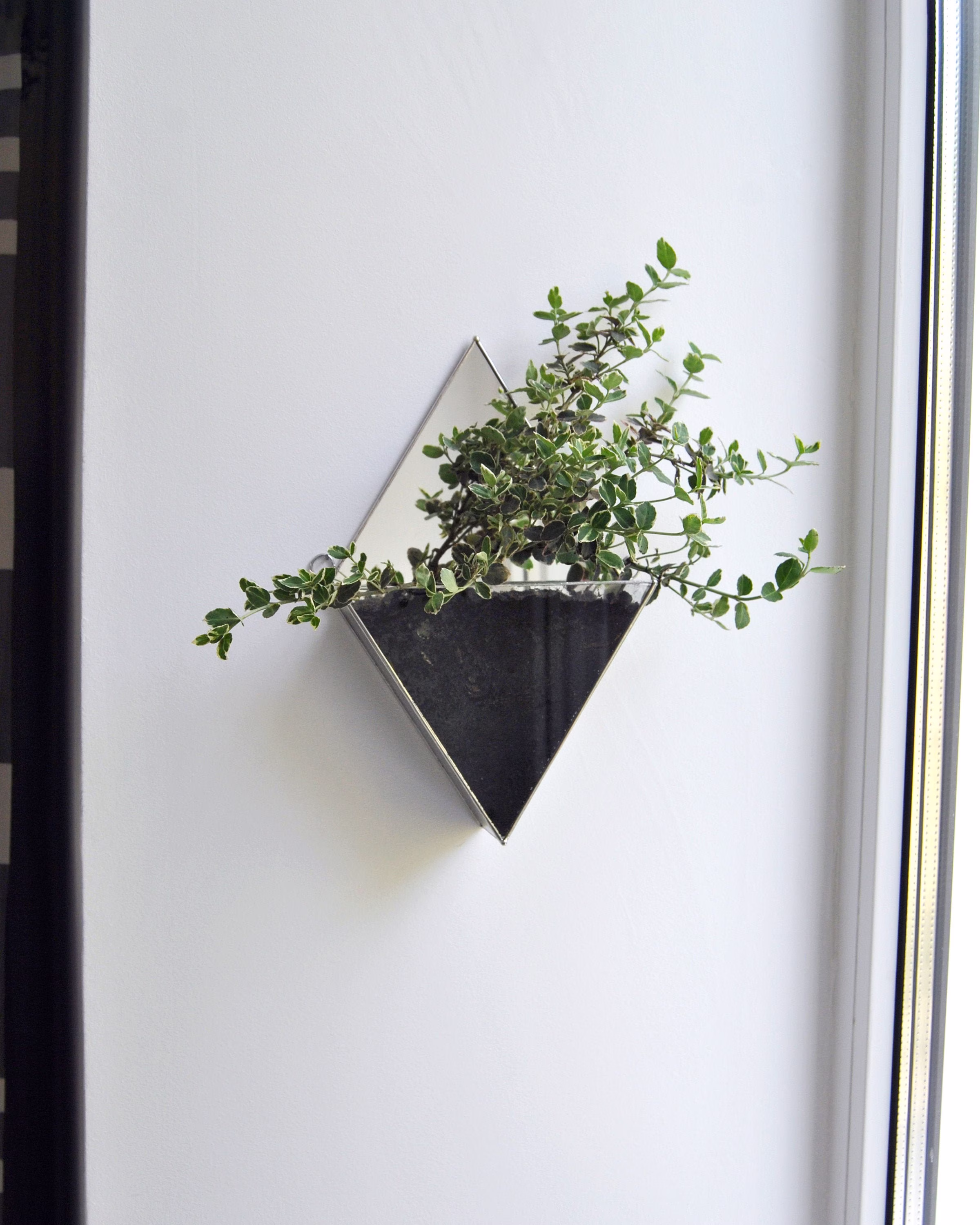 Buy Ukraine Big Hanging Glass Wall Planters, Large Stained Geometric Terrarium, Flowerpot, Housewarming Gift