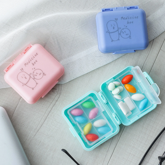 Pill Box Cute, Case Portable, Cartoon Box, Medicine Case For Children, Organizer, Purse, Storage Box