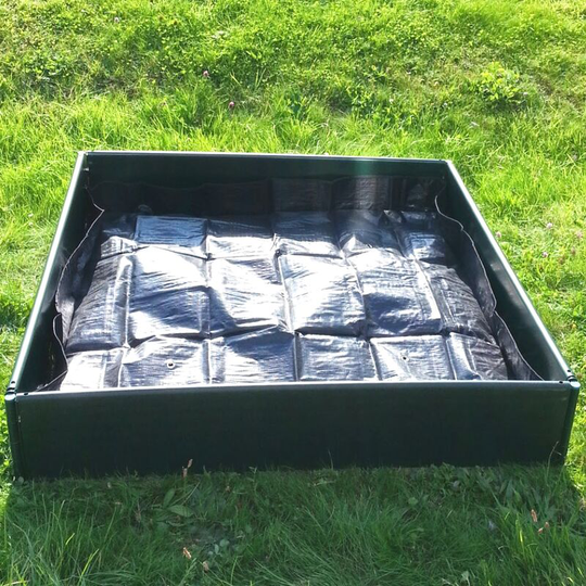 Raised Bed / Planter Liner & Cover (1m x 1m x 0.15m high) - pack of 2