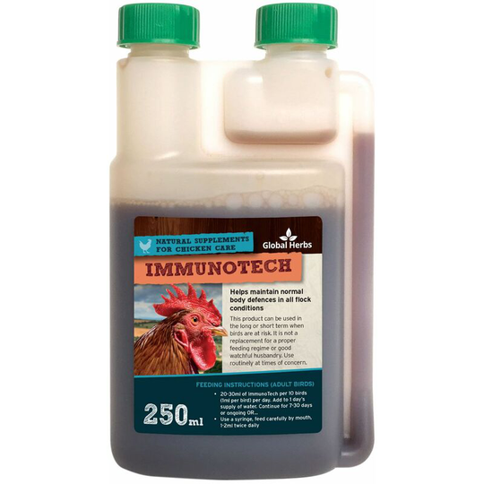 Global Herbs - Poultry Immunotech - 250 Ml - CHIMMUOTECH250ML