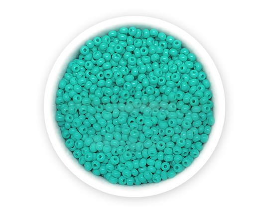 20G Seed Beads 10/0 Opaque Turquoise Blue Bead Rocailles Nr 639 63130