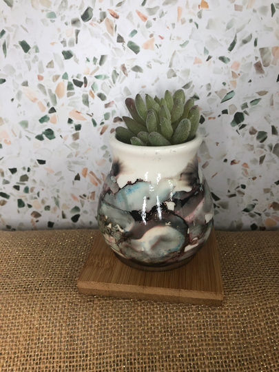 Alcohol Ink Succulent Planter