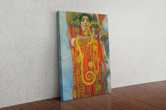 Large Gustav Klimt Hygeia Detail Of Medicine Framed Canvas Wall Art Picture Print Home Decor Decoration Living Room
