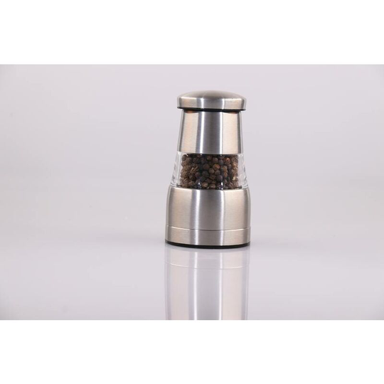 Pepper and Salt Grinder, Manual Salt or Pepper Mill, Elegantly Designed with Adjustable Fineness Setting, Smooth Handles Pepper Grinder Stainless