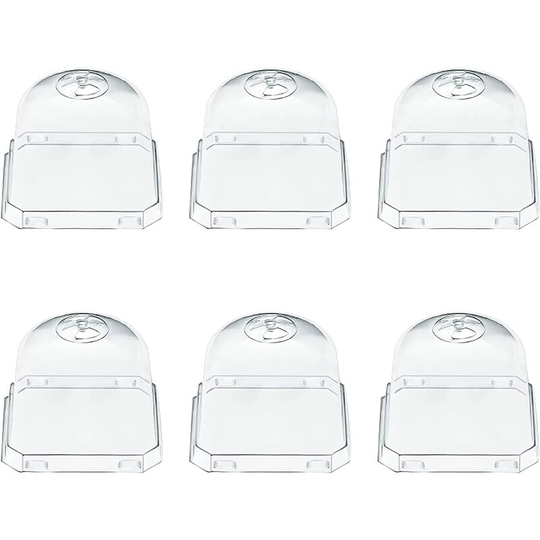6 Pack Plastic Cloche Covers for Garden Plants