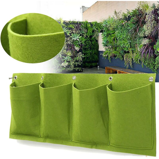 Pockets Outdoor Indoor Wall Mount Garden Hanging Aeration Planter Grow Bag