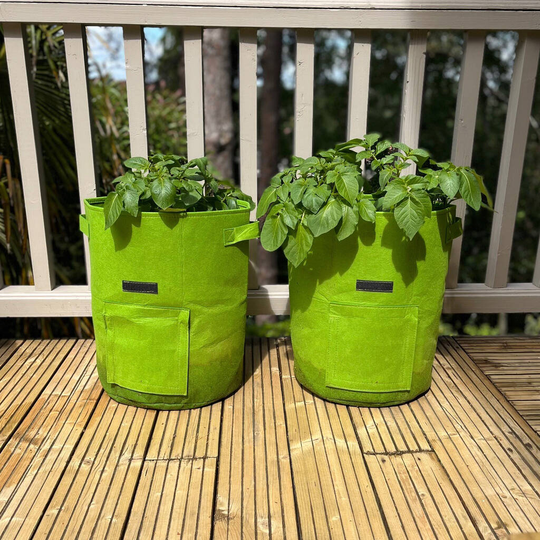 Pair Of Reusable Potato And Vegetable Patio Grow Bags