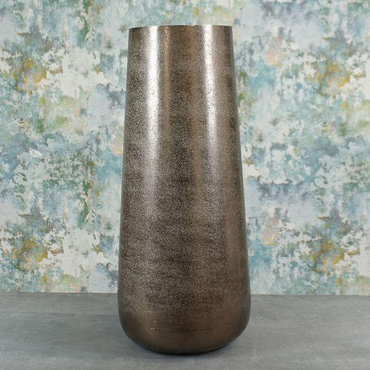 Bronze Mayfair Foyer Vase | Large 50cm Tall Metal Vase - Fast & Free UK Delivery