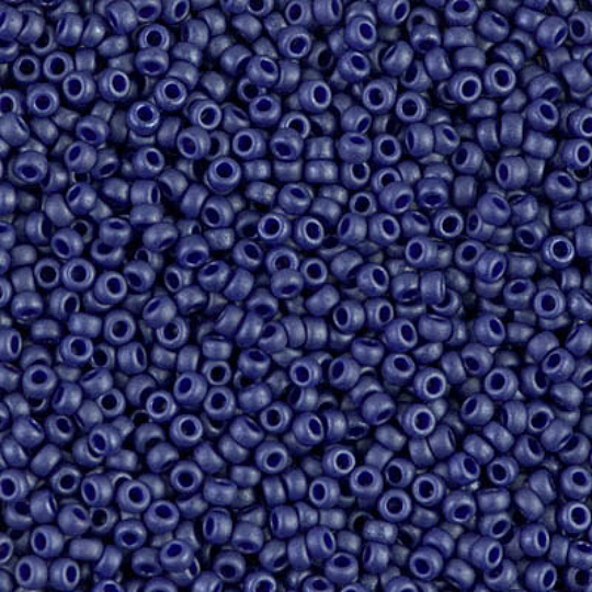 Miyuki Seed Beads 11/0 Matted Opaque Cobalt Luster, 2075-New