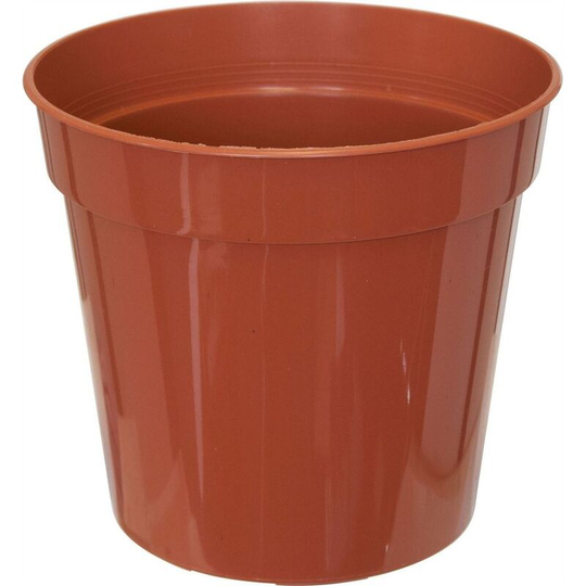 Stewart - Plant Pot (8in) (Terracotta Orange) - Terracotta Orange
