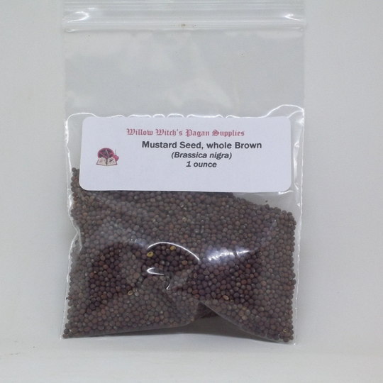 Mustard Seed Brown Whole 1 Ounce Hoodoo Voodoo Vodou Santeria Witchcraft Wicca