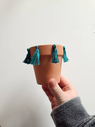 Tassel Planter - 4 Inch Pot