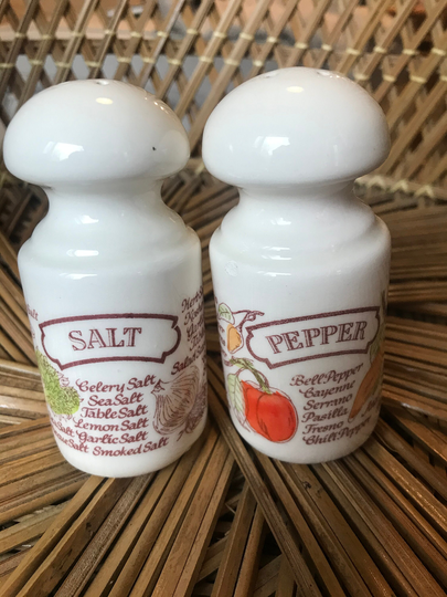 Vintage 80's Salt & Pepper Shakers