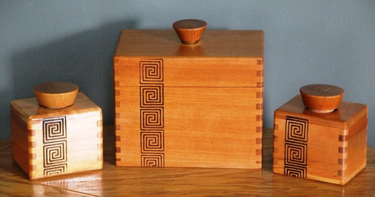 Salt Pepper Recipe Box Mid Century Woodpecker Ware Vintage