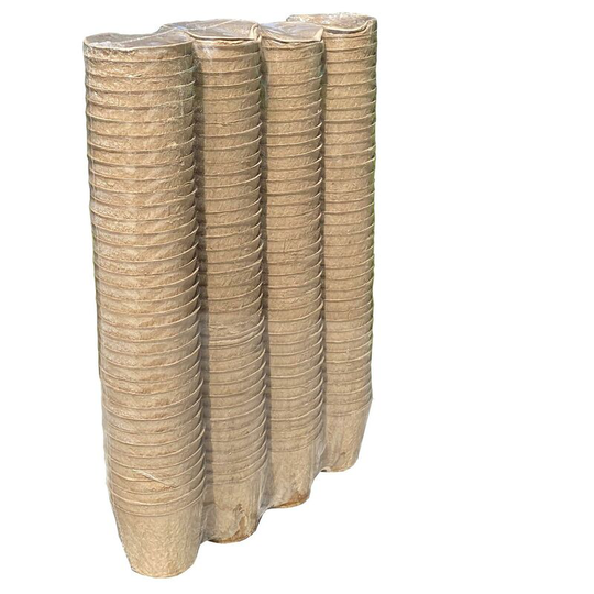 Selections - 144 x 5cm Eco Round Fibre Biodegradable and Compostable Plant Pots