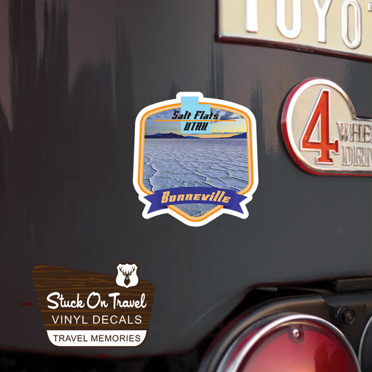 Bonneville Salt Flats Decal/4.5 Sticker Great Lake Utah Premium Vinyl Uv Matte Laminate Travel Car Waterproof