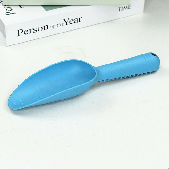Soil scoop, digging tool scoop, soil plastic scoop for soil, compost, planting or repotting, garden plants, blue