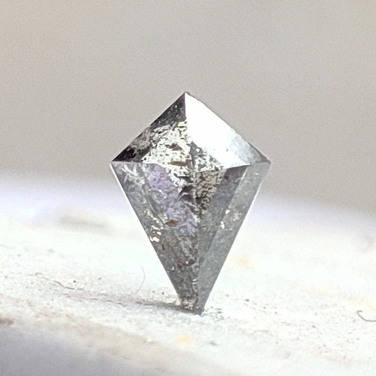 3.7x5.3 Mm Salt Pepper Diamond Rose Cut Kite Shape Gemstone Loose Diamond Kites Jewelry Das6811 Dc