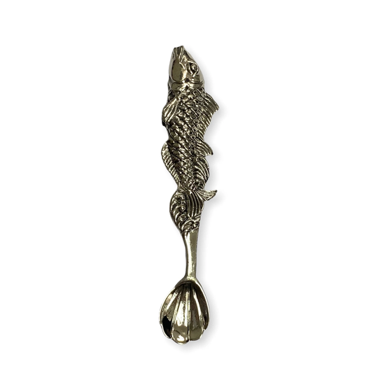 Victorian Style Trout Fish Salt Spoon/Pendant 925 Sterling Sliver