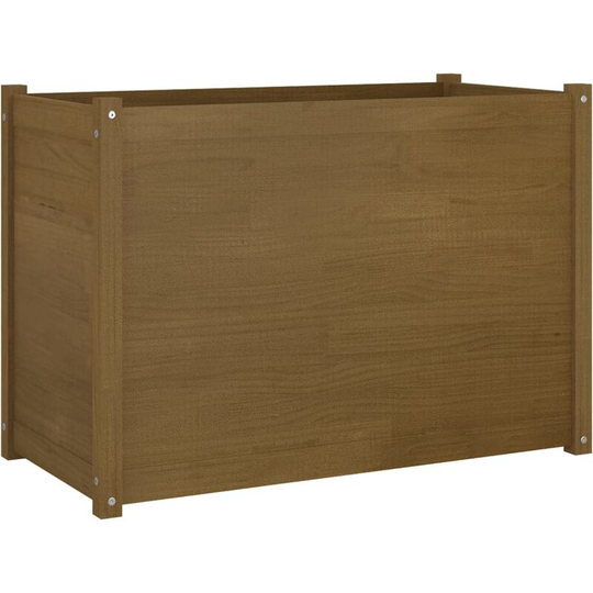 Garden Planter Honey Brown 100x50x70 cm Solid Pinewood Vidaxl Brown