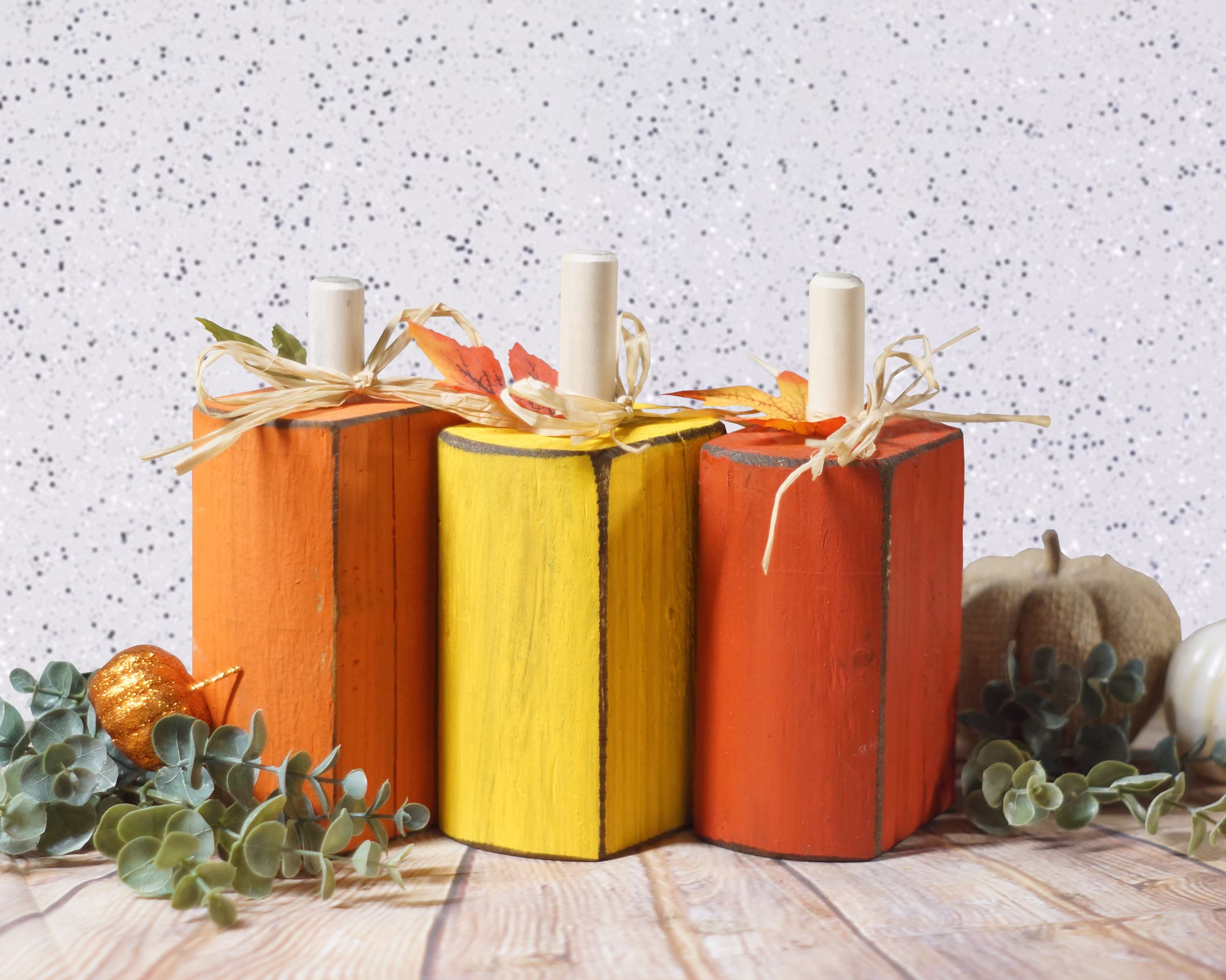 Candy Corn Pumpkins, Halloween Decoration, Decor, Party, Rustic Thanksgiving Primitive Halloween, Seasonal Decor