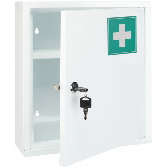 HI - Medicine Cabinet 31.5x10x36 cm Steel w te