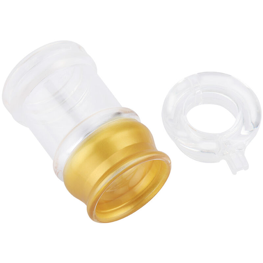 Acrylic Transparent and Gold Oil Bottle Liquid Seasoning Pot Soy Sauce Vinegar Pot Kitchen (m)