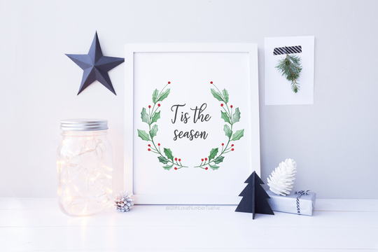 Tis The Season - Wall Art Christmas Print