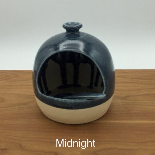 Handmade Ceramic Salt Pig With Spoon
