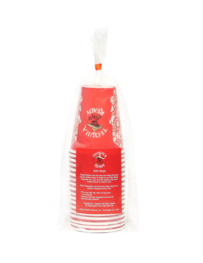 Salty Margs ~ Pre-Salted 12Oz Paper Cups Perfect Margaritas For Any Occasion